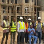 Nigeria singer Ynka Ayefele with the CEO Walbotech limited and staffs